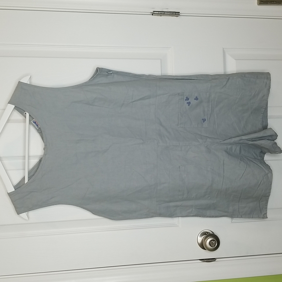 Junk Food x Disney Linen Blend Romper Shortalls Jumper, Women's L - Picture 1 of 8